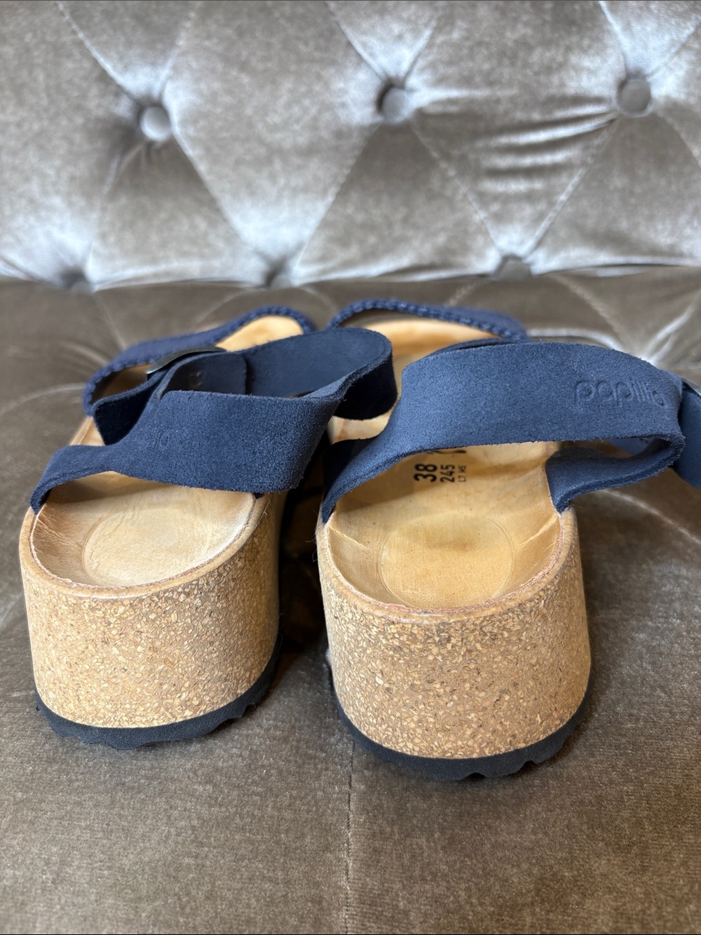 Birkenstock Papillio blue platform sandals NWOT - Picture 4 of 6